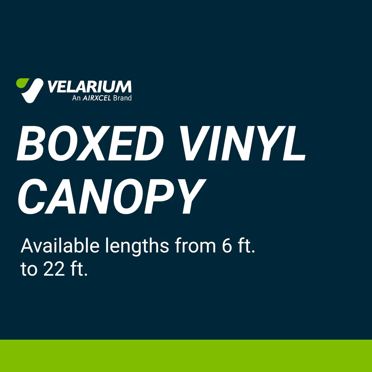 Velarium 9' RV Vinyl Canopy Blue Fade | Heavy-Duty 13.5oz, Cold & Crack-Resistant (Fabric Size 8' 2") - view 2