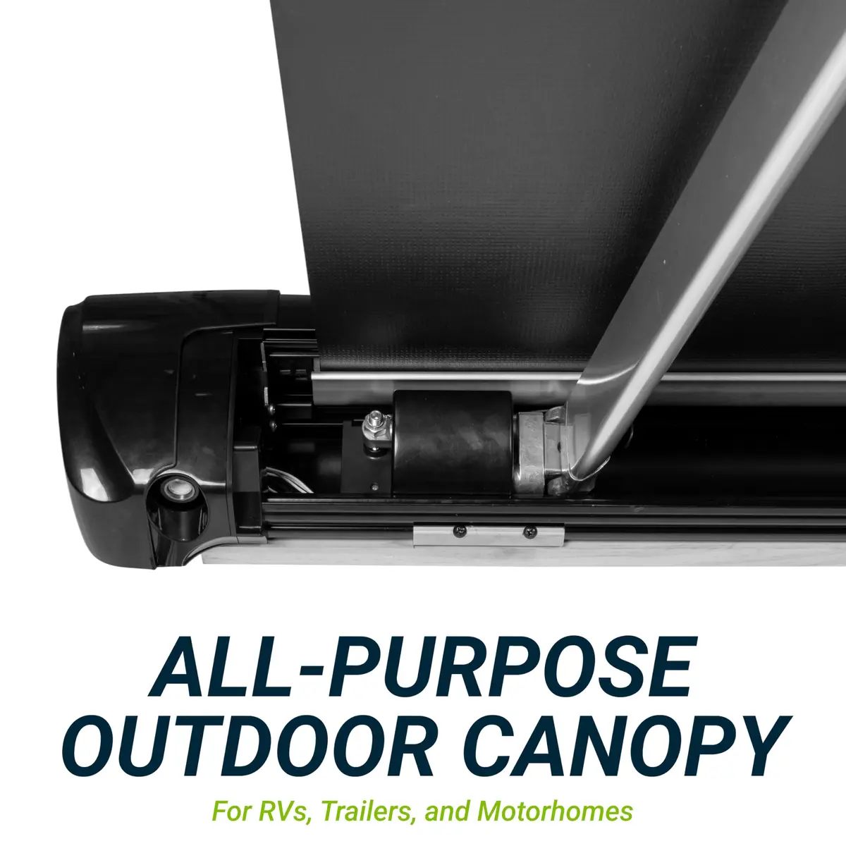 Velarium 9' RV Vinyl Canopy Blue Fade | Heavy-Duty 13.5oz, Cold & Crack-Resistant (Fabric Size 8' 2") - view 4