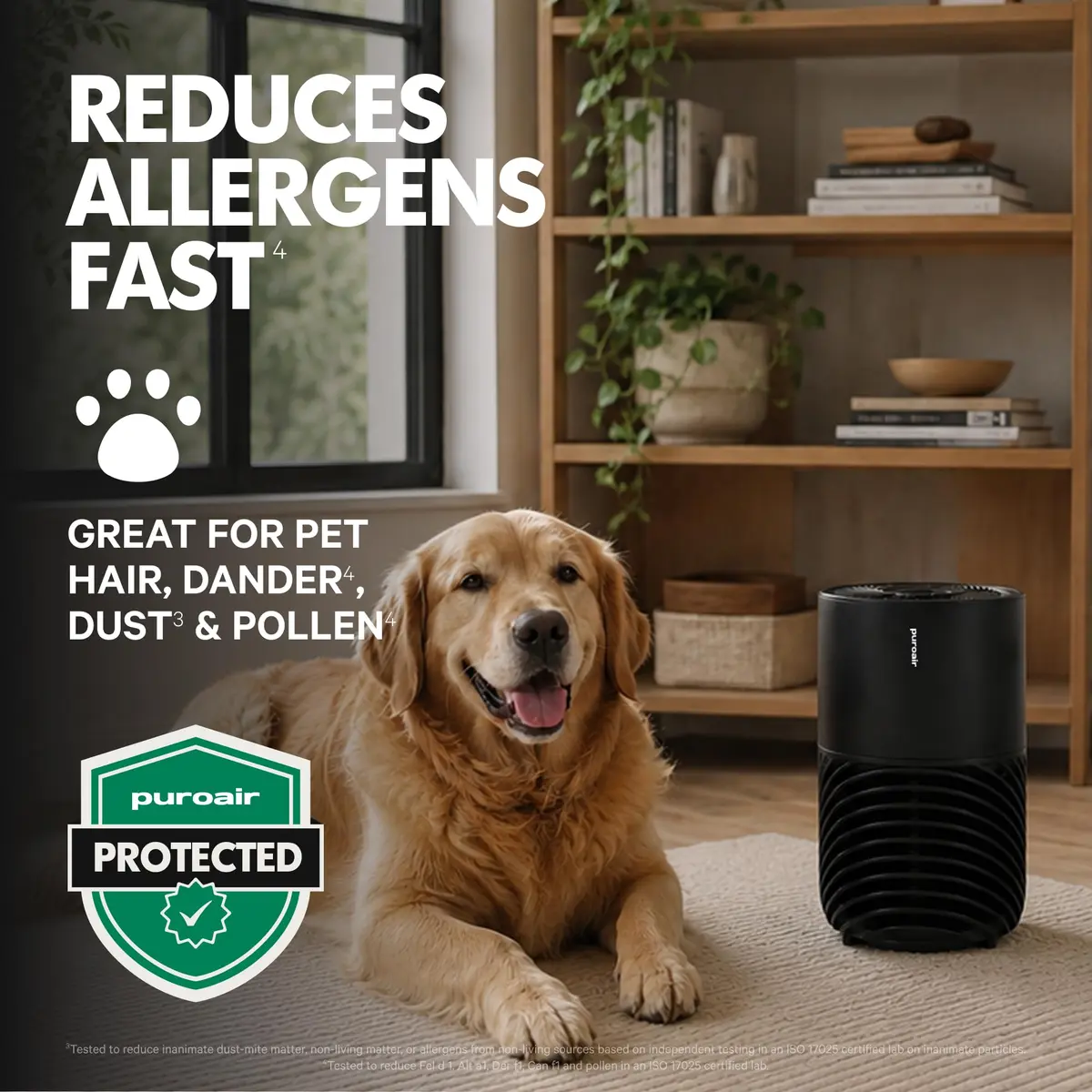 PuroAir 130i Smart HEPA Air Purifier for Bedroom & Home | 750 sq ft Coverage, Wi-Fi Control, Quiet 22dB - view 5