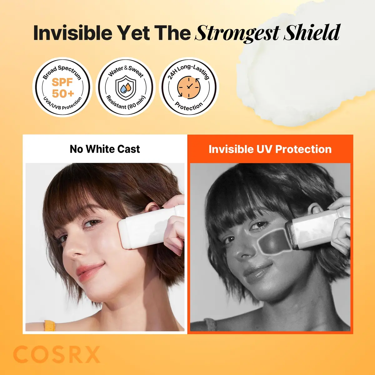 COSRX Airy-Light Clear Sunscreen Stick SPF 50 0.67 oz | Broad Spectrum UV Protection, Matte Finish, No White Cast - view 4