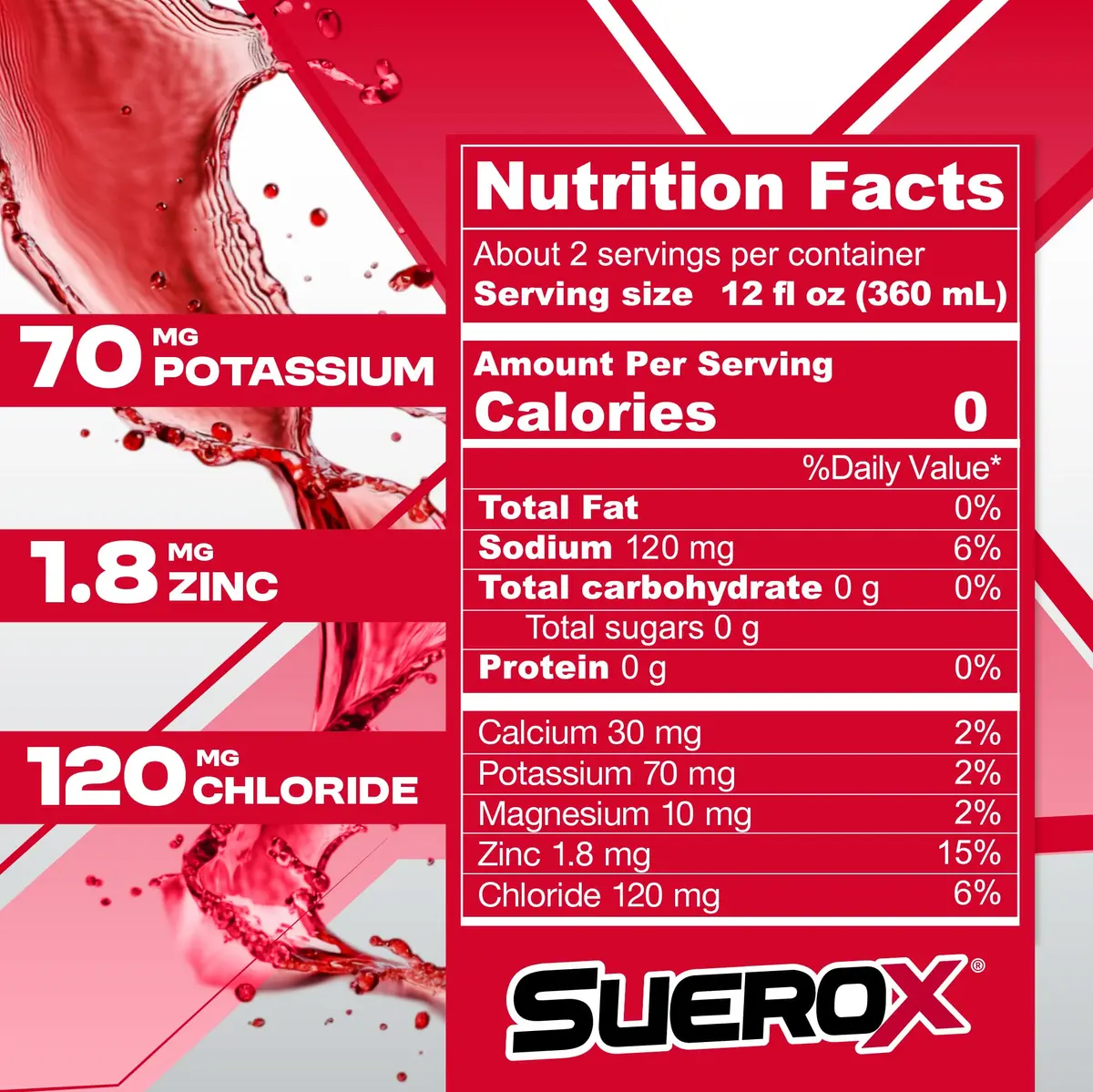 SueroX Sugar Free Electrolyte Drink, Coconut Refresh, 21.3 Fl Oz | Zero Sugar Hydration & Recovery - view 4