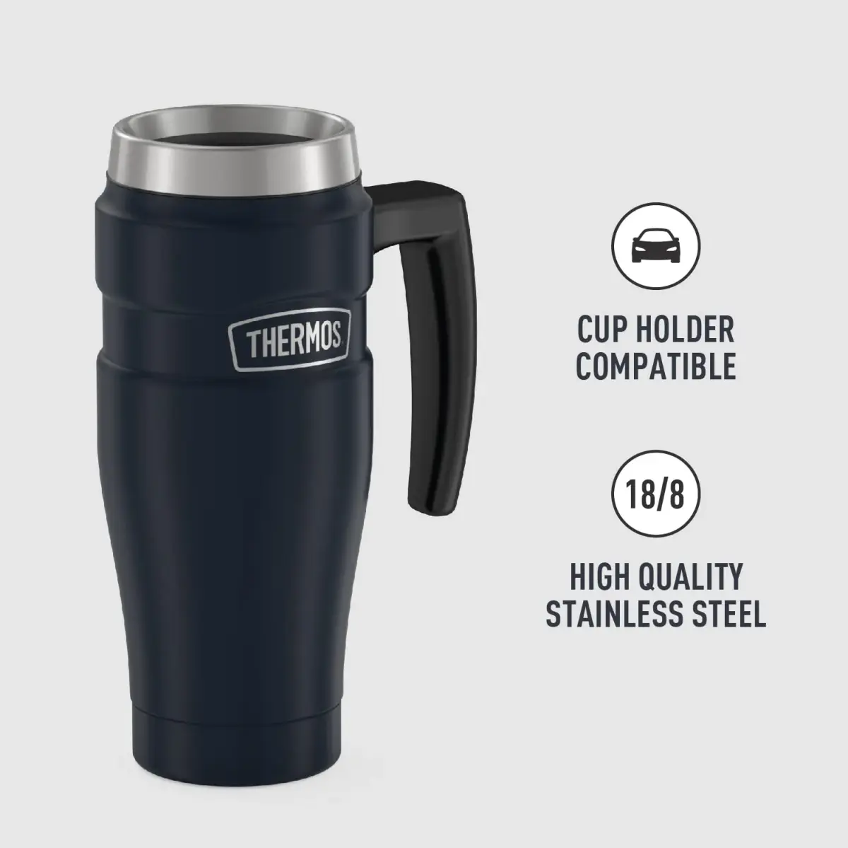 THERMOS Stainless King 16oz Midnight Blue Travel Tumbler - 4 Pack - view 4