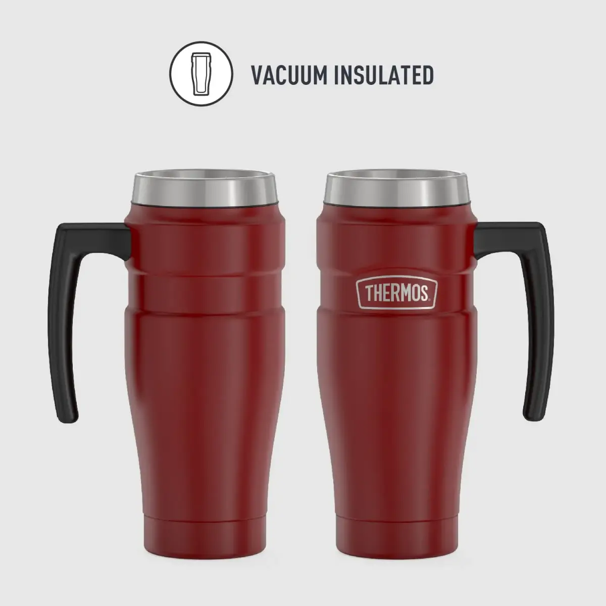 THERMOS Stainless King 16oz Travel Tumbler - Rustic Red, Pack of 4 - view 2
