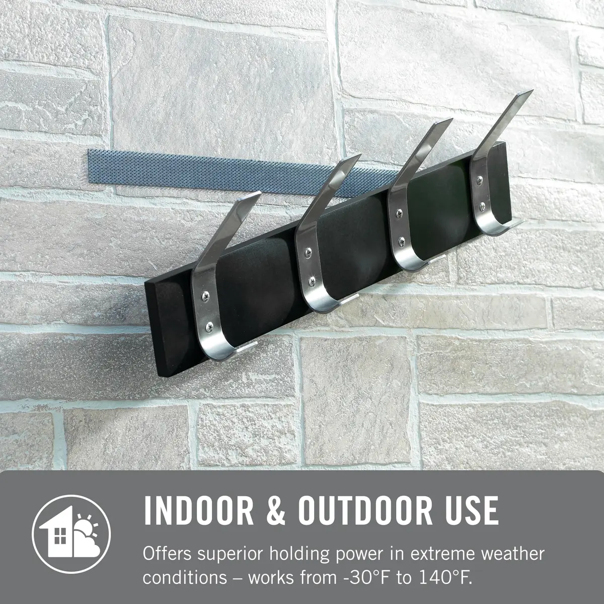 VELCRO Brand Extreme Outdoor Double Sided Mounting Tape 14ft x 1in (Pack of 12) | Holds 15 lbs on Rough Surfaces - view 6