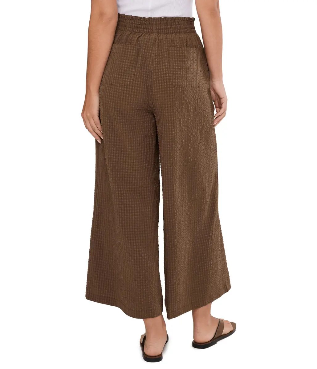 Toad&Co Women's Sunkissed Wide Leg Crop Pants Earth Texture | UPF 50+ Water-Friendly, High Rise, 24.5" Inseam - view 4