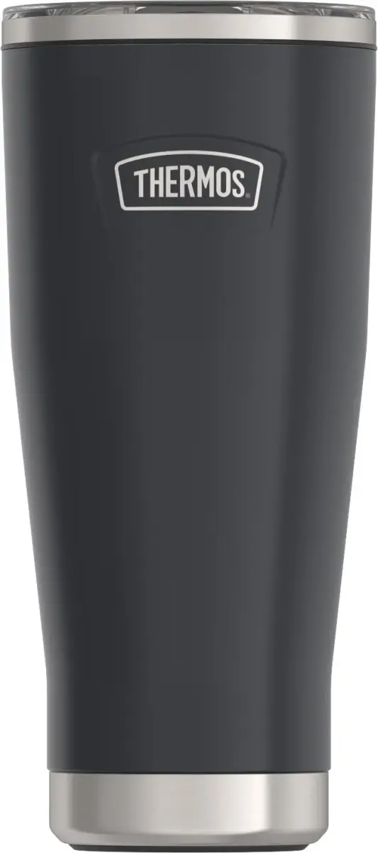 THERMOS Icon Series Stainless Steel Tumbler with Slide Lock 18 Ounce (532ml) Granite | Keeps Drinks Hot or Cold for Hours - main product image