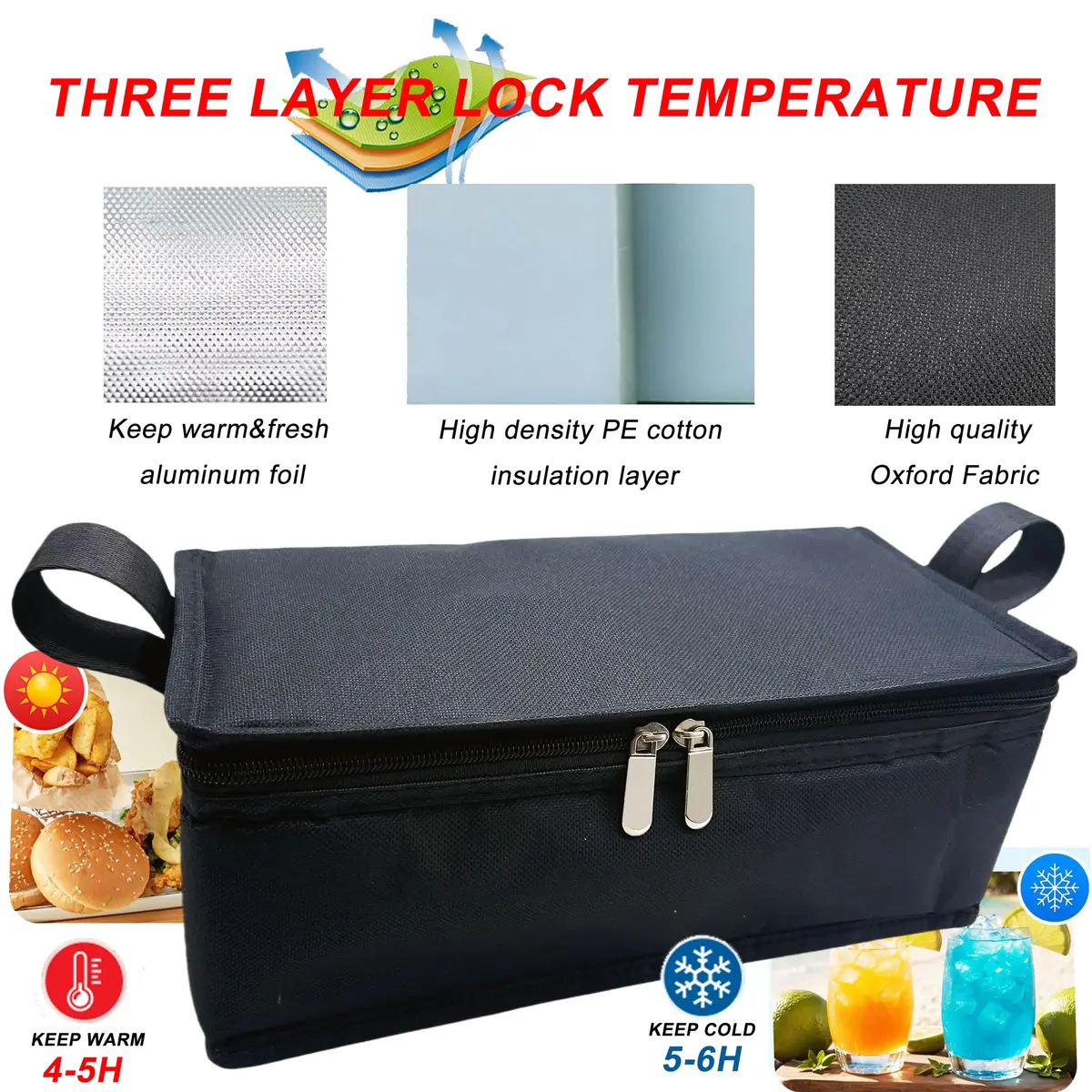 dtylean Insulated Bag for Stanley Classic Lunch Box 10qt (9.5L) | Waterproof Leakproof Thermal Cooler - view 5