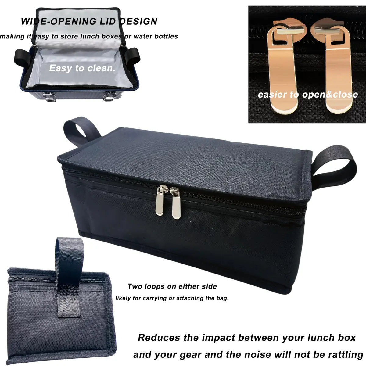 dtylean Insulated Bag for Stanley Classic Lunch Box 10qt (9.5L) | Waterproof Leakproof Thermal Cooler - view 6