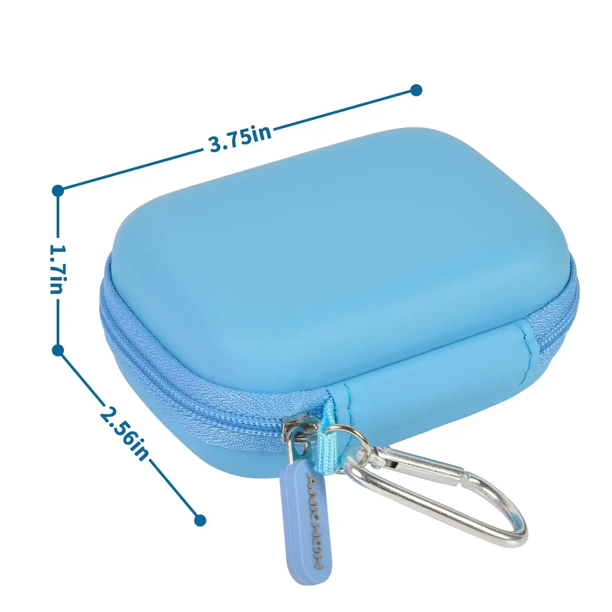 ANKHOH Carrying Case for Crucial X10/X9 Pro Portable SSD | Blue EVA Hard Shell Organizer - view 5