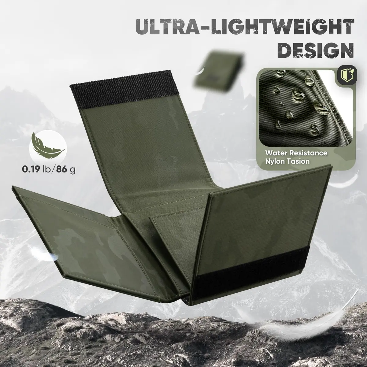 VULKIT Mens Wallet RFID Blocking Card Holder Minimalist Bi-Fold Camouflage Green | 20+ Card Capacity, Water-Resistant, Lightweight - view 5
