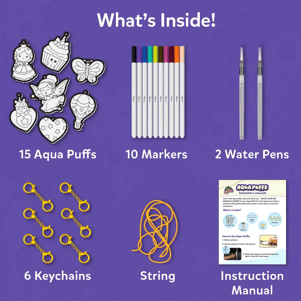 Skillmatics Aqua Puffs Unicorns Art & Craft Kit 18.5cm x 24.6cm x 3.4cm | Parents Best Toys Award Winner 2025 - view 6