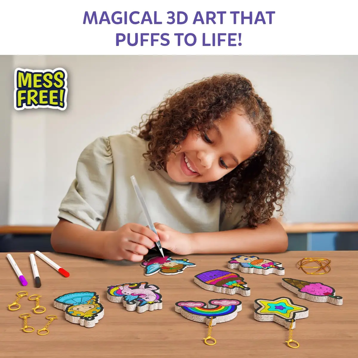 Skillmatics Aqua Puffs Unicorns Art & Craft Kit 18.5cm x 24.6cm x 3.4cm | Parents Best Toys Award Winner 2025 - view 2