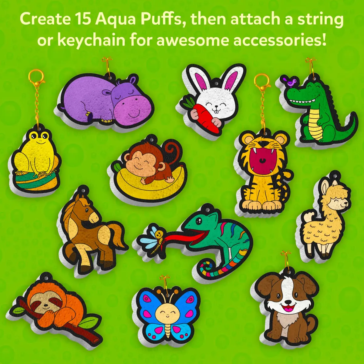 Skillmatics Aqua Puffs Animals Art & Craft Kit 15 Puffs, 10 Markers, 2 Water Pens | Award-Winning Toy for Kids Ages 4-10 - view 5