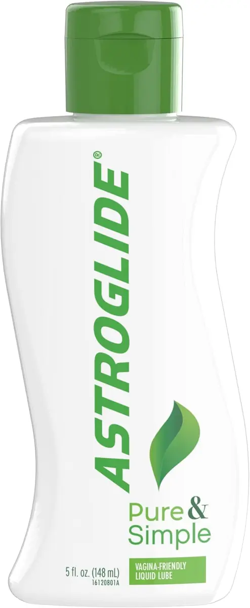 Astroglide Pure & Simple 5 fl oz Water-Based Lubricant | Naturally Derived, Vegan, pH-Balanced - main product image