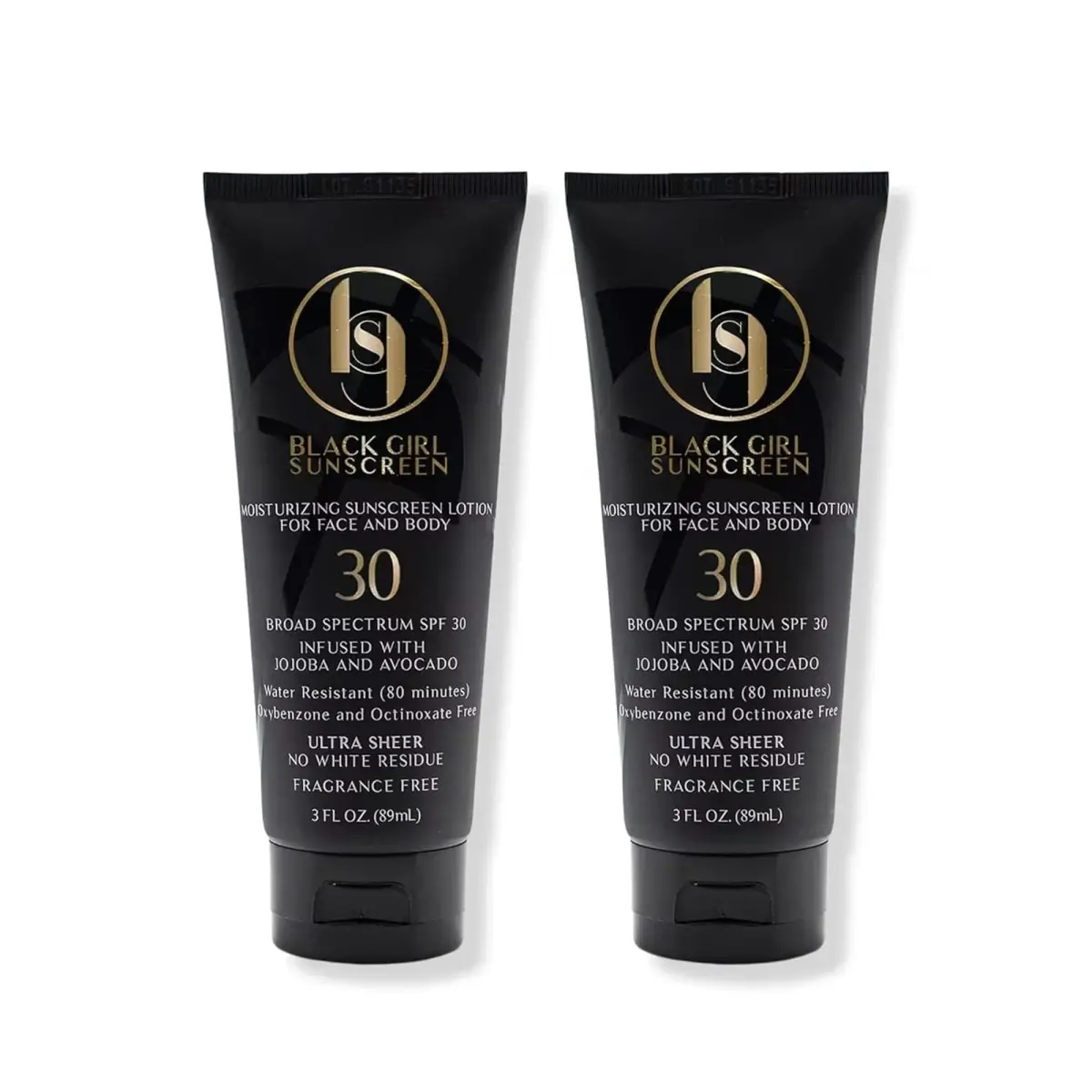 Black Girl Sunscreen SPF 30 Sun Lotion 6 Fl Oz (2 Pack) | No White Cast on Melanin-Rich Skin - main product image