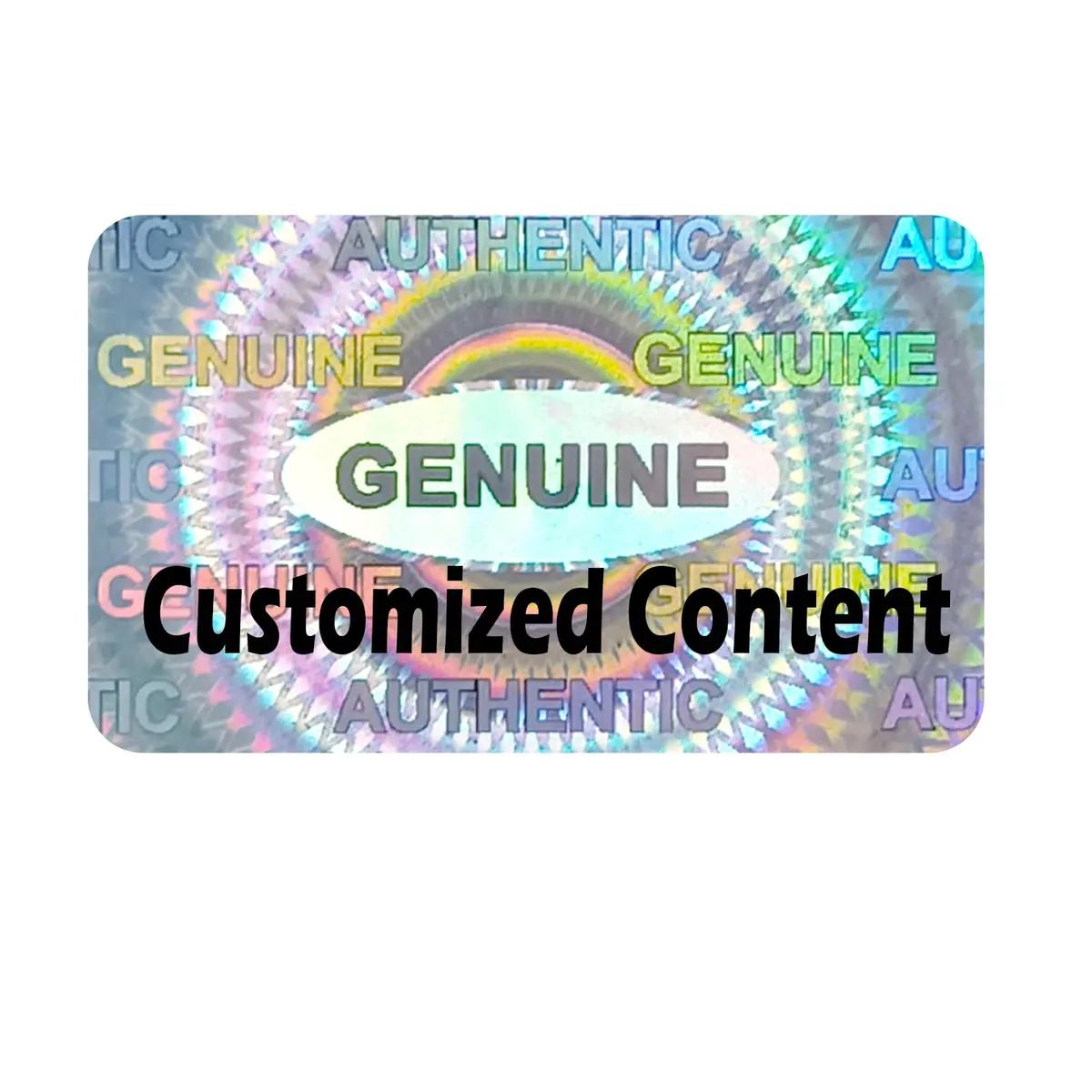 ILMBVM Custom Tamper Proof Labels 0.6x1 inch | Silver Security Stickers, 1200 pcs, High Security - main product image