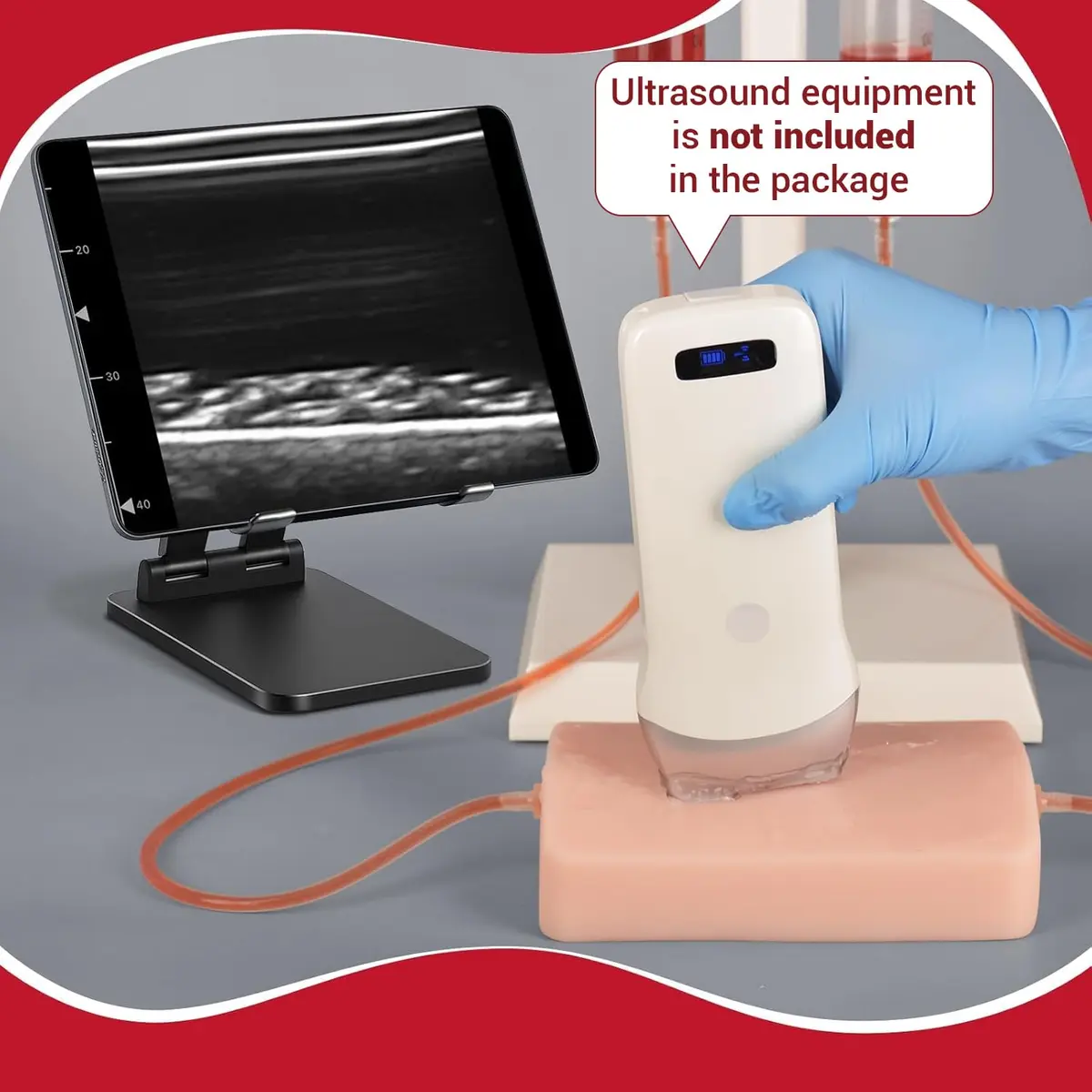 SimCoach Ultrasound-Guided Vascular Access Model, Ultrasonic Puncture Phantom | Realistic Training Experience - view 2