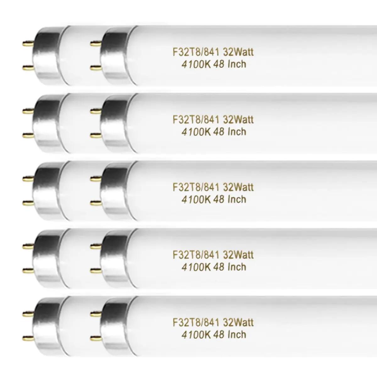 Konideke 48 Inch T8 Fluorescent Tube Light Bulb 32W 4100K Cool White 2850 Lumens G13 Base (10 Pack) - view 6