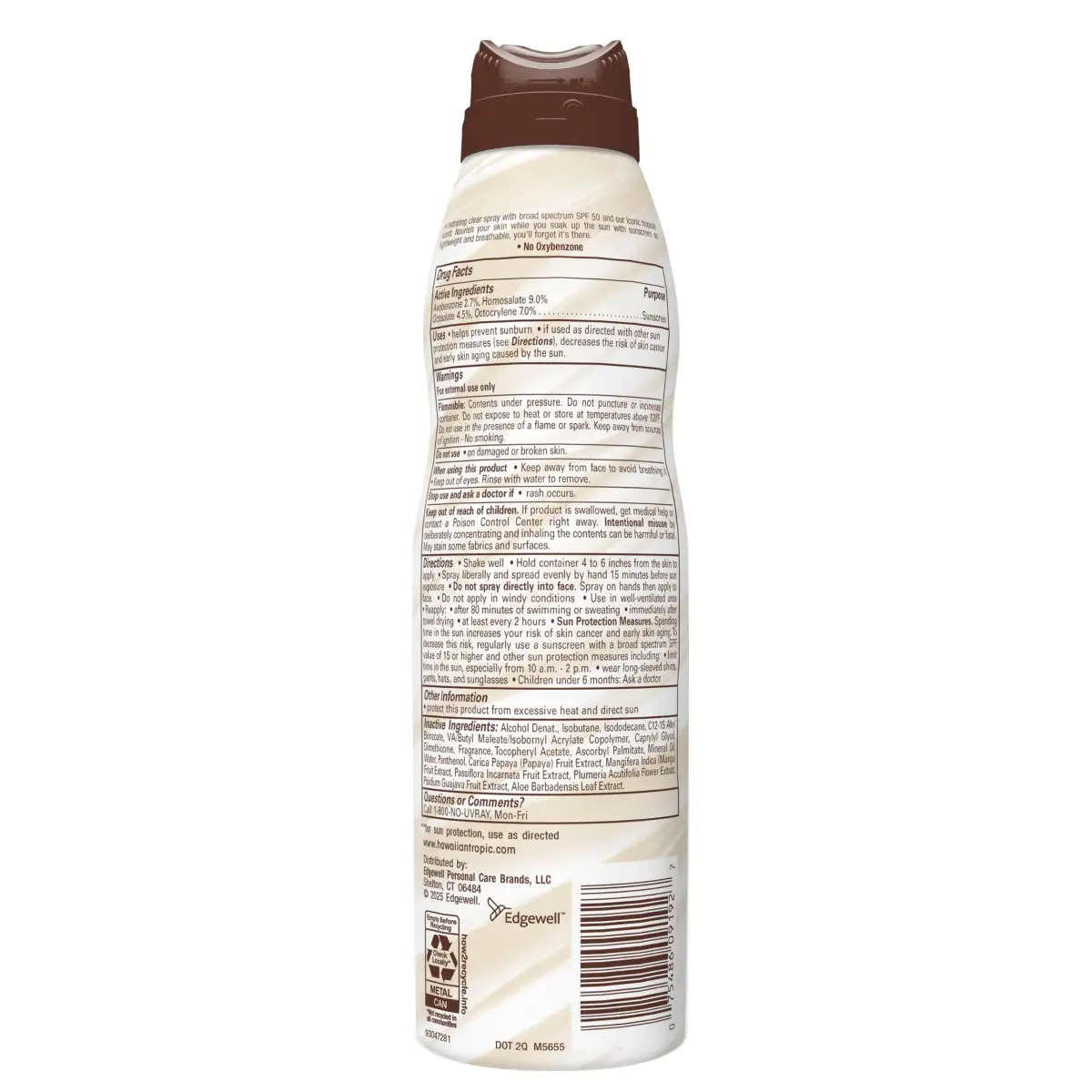 Hawaiian Tropic Weightless Hydration SPF 50 Sunscreen Spray 355ml (12 Fl Oz) | Dermatologist Tested for All Skin Types - view 8