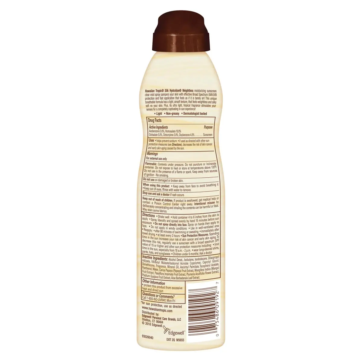 Hawaiian Tropic Weightless Hydration SPF 50 Sunscreen Spray 355ml (12 Fl Oz) | Dermatologist Tested for All Skin Types - view 2