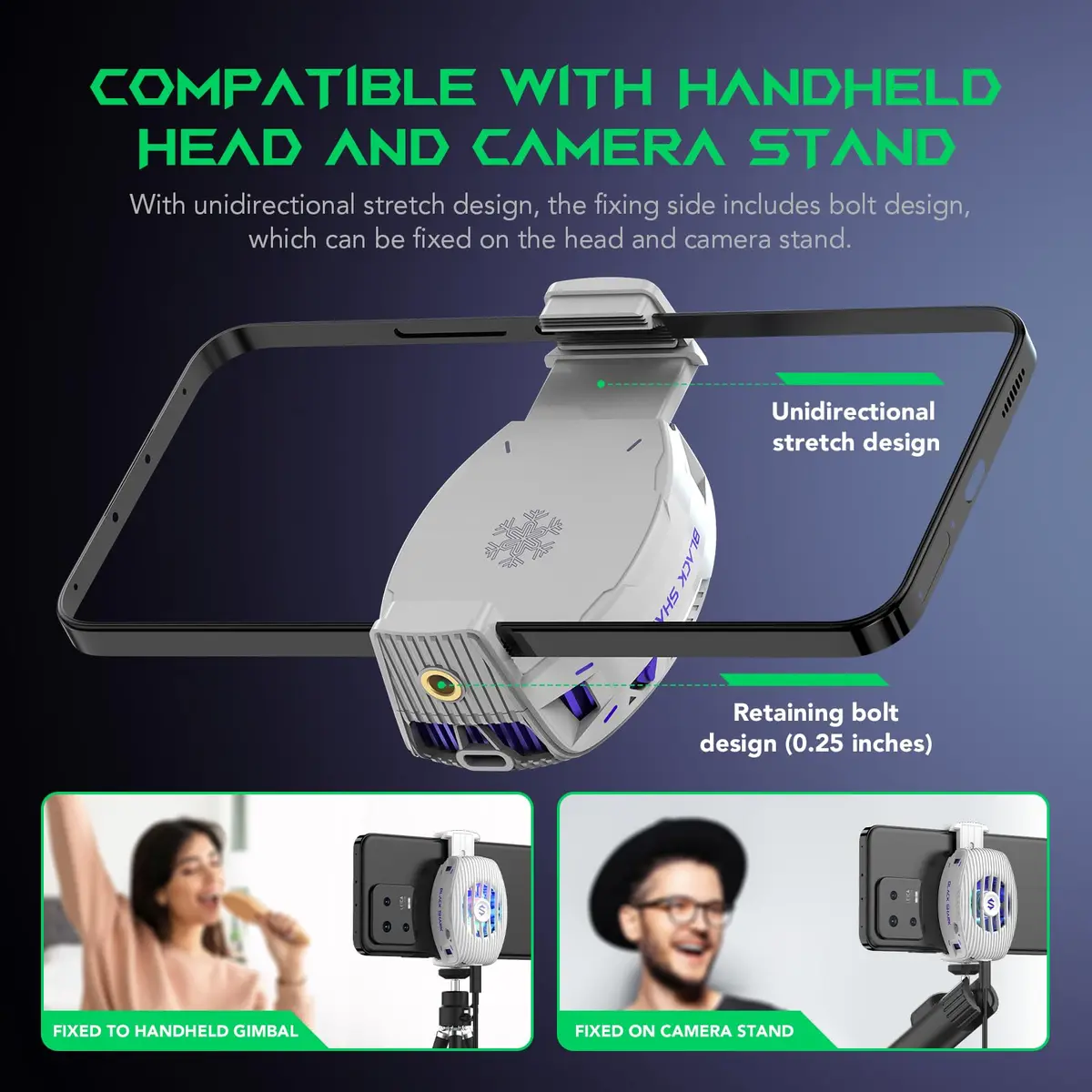 Black Shark FunCooler 5 NEO Wired Phone Cooler 80g (2.8oz) | RGB Lighting for Gaming - view 5