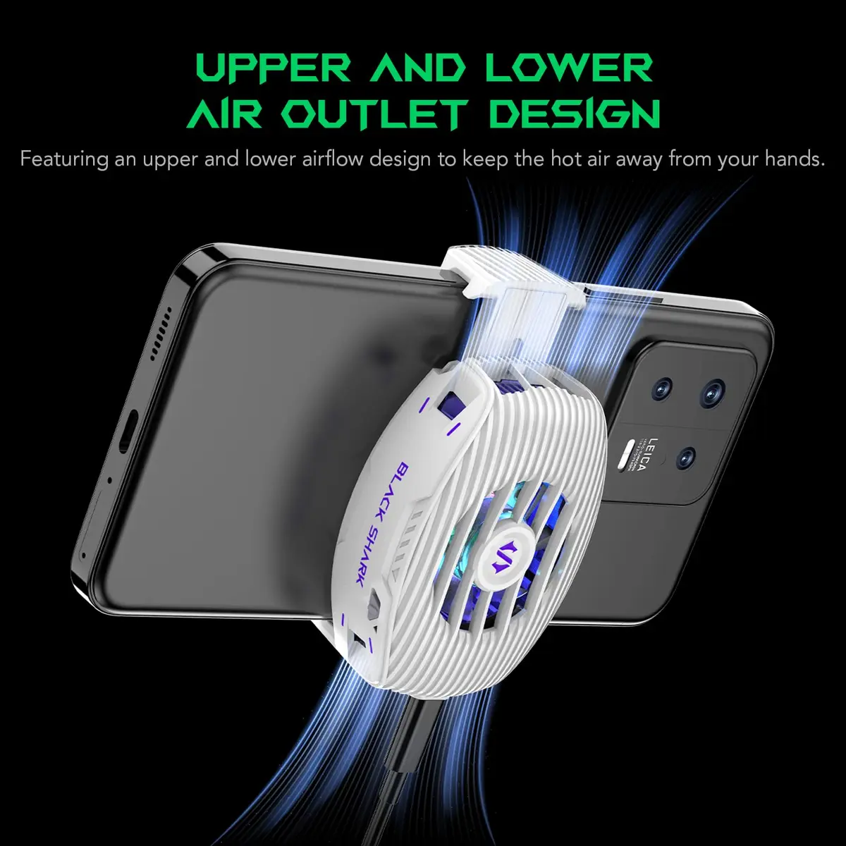 Black Shark FunCooler 5 NEO Wired Phone Cooler 80g (2.8oz) | RGB Lighting for Gaming - view 6
