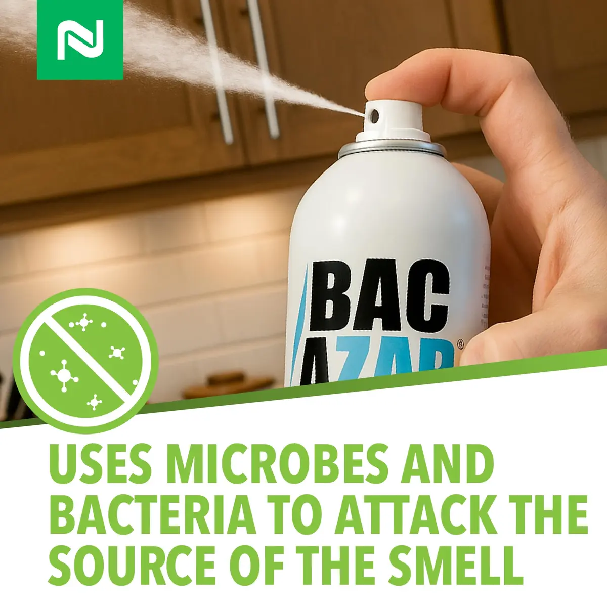 Nisus Bac-Azap Odor Eliminator 14 Oz | Powerful Organic Odor Control for Drains & Bathrooms - view 5