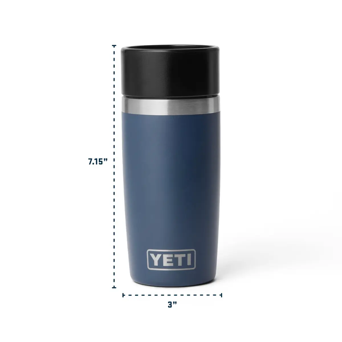 YETI Rambler 12 oz Travel Bottle | 355 ml (12 oz) Black Forest Green - view 6