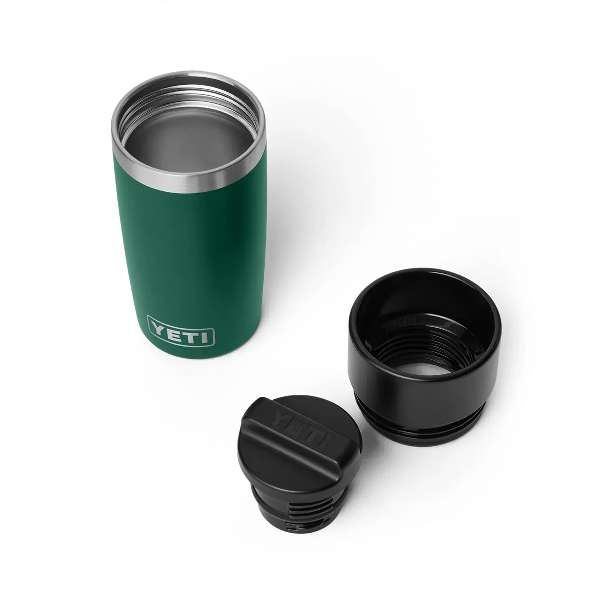 YETI Rambler 12 oz Travel Bottle | 355 ml (12 oz) Black Forest Green - view 3