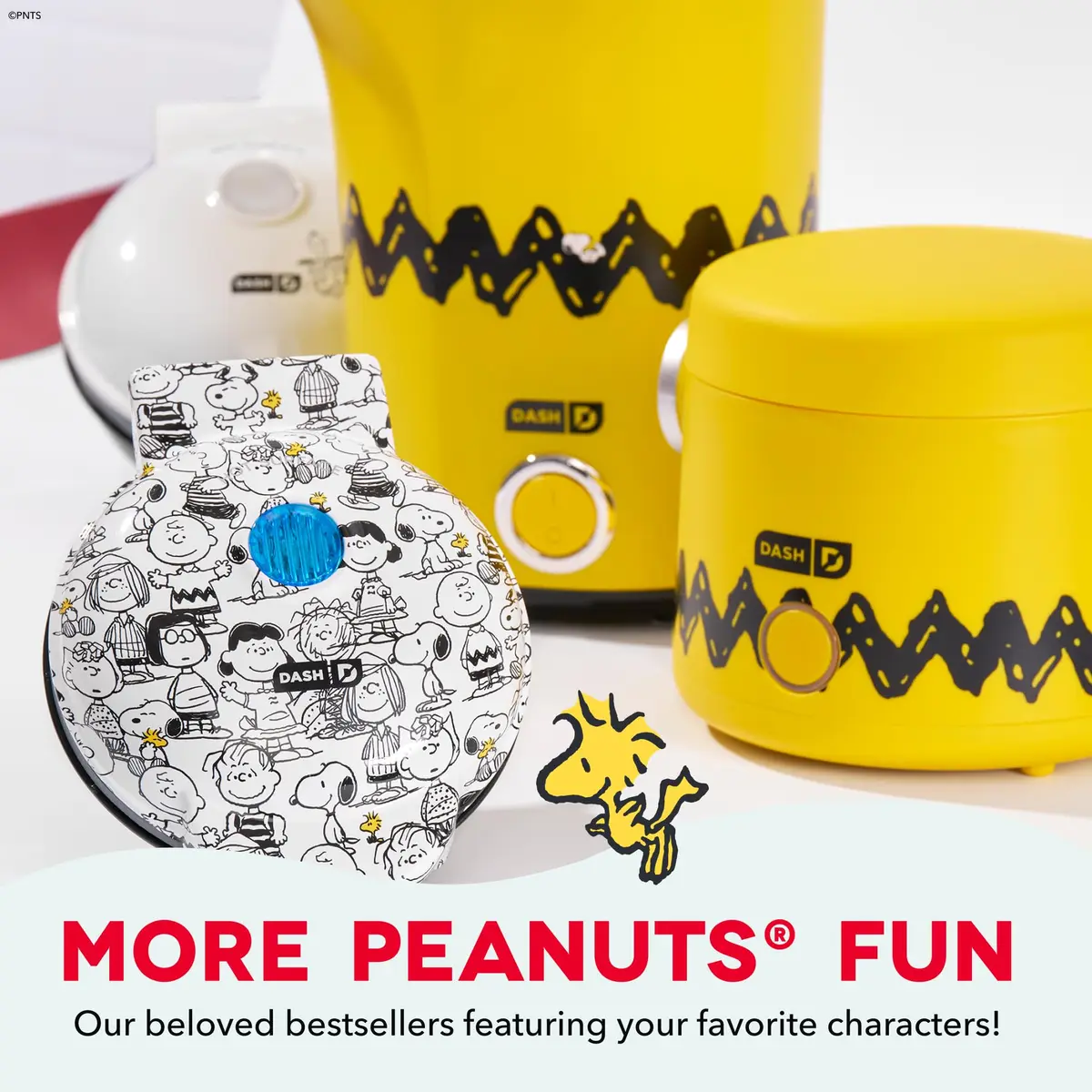 DASH Peanuts x Dash Fresh Pop Popcorn Maker 16-Cup | Oil-Free Hot Air Popper for Healthy Snacks - view 7