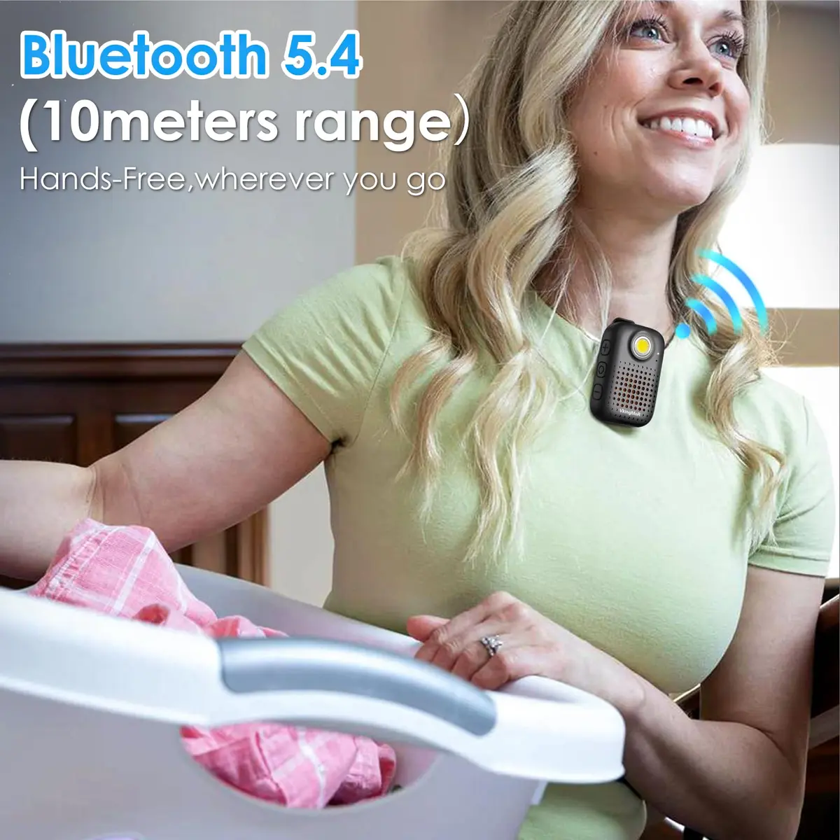 VkingMoR Wearable Bluetooth Speaker with Waterproof Dustproof IPX7 | Compact Stereo Sound - view 4
