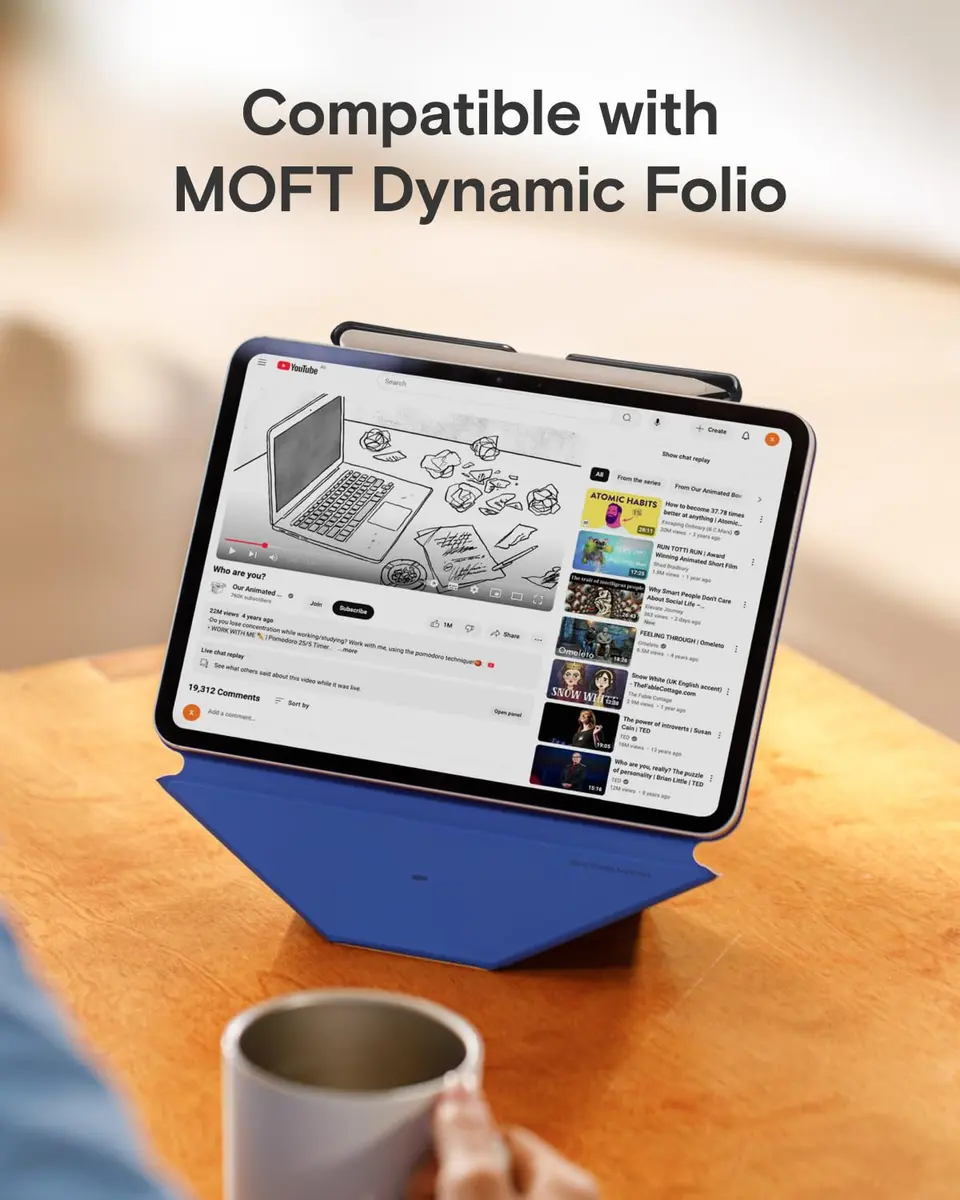 MOFT Pencil Holder for Apple Pencil 2nd Gen | Compatible with Magic Keyboard & Folio, Black - view 7