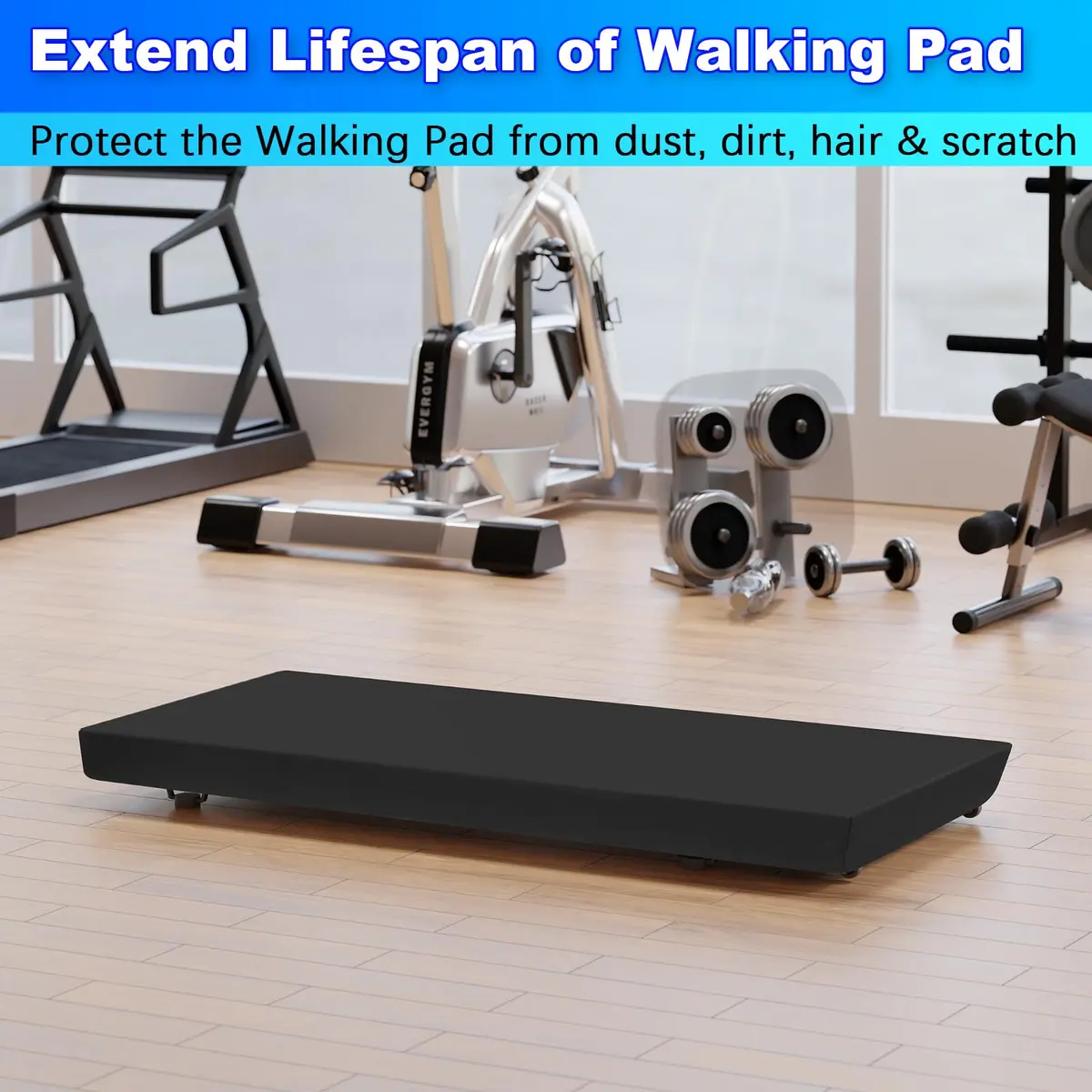 Easecos Walking Pad Cover for Under Desk Treadmill 47-50" | Dustproof & Waterproof - view 6