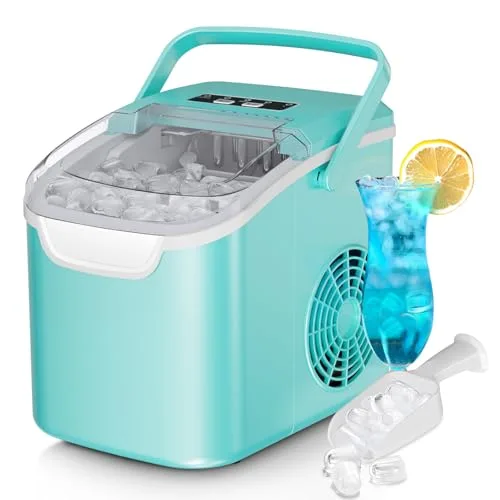 Antarctic Star Countertop Ice Maker with Basket & Scoop, 26 lbs/Day, 8 Cubes in 6 Min | Portable, Energy Efficient - main product image