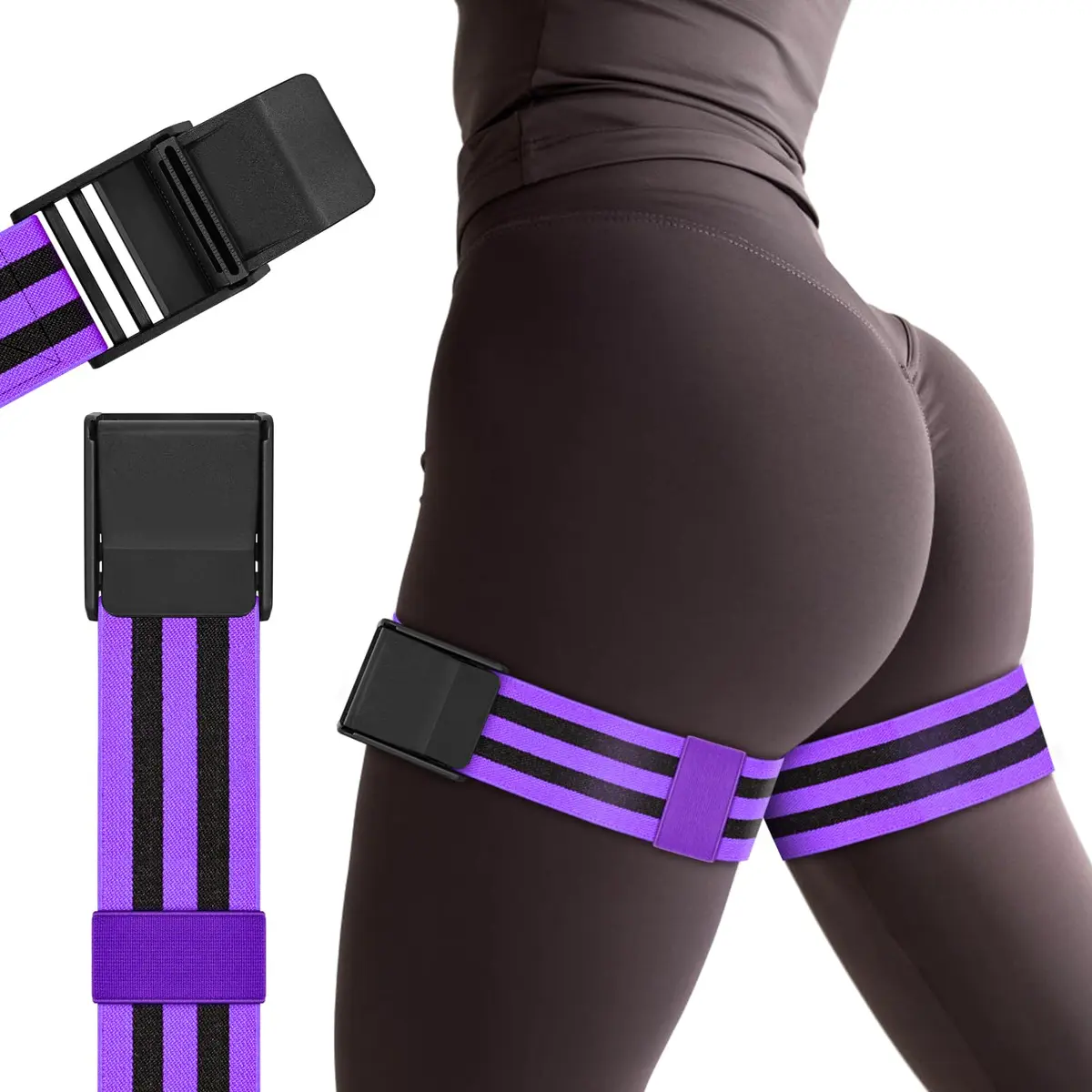ROSYQUARZ BFR Training Bands Purple | 35.4'' (90cm) Length, 2'' (5cm) Width - main product image