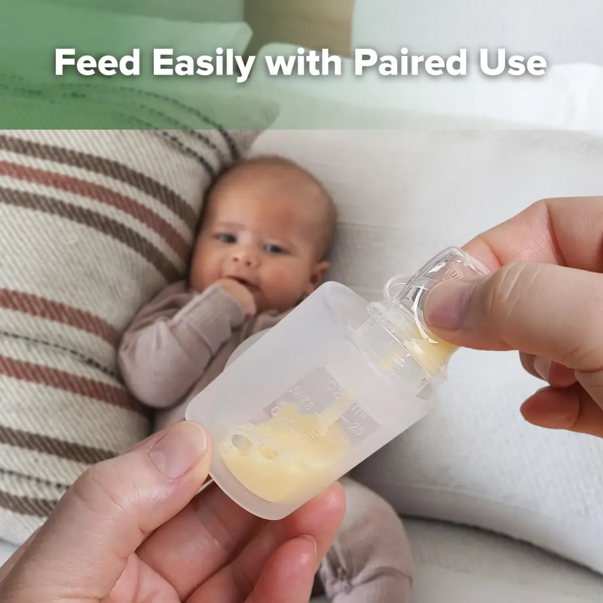 haakaa Colostrum Collector Kit 2ml/6pcs & Lidded Feeding Cup 25ml | Award-Winning Design for Newborns - view 6