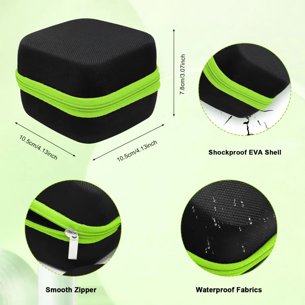 Thowapou 81 Holes Nail Drill Bit Holder Case | Waterproof Portable Organizer Bag for 3/32 Inch Bits - view 2
