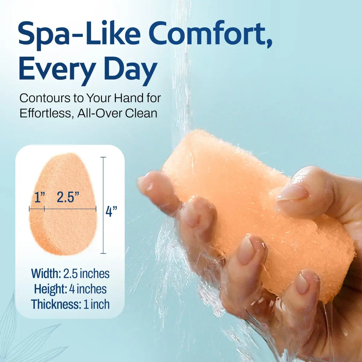 HartFelt Tear Drop Gentle Face Scrubber 2ct | Reusable Facial Sponges for Daily Cleansing - view 5