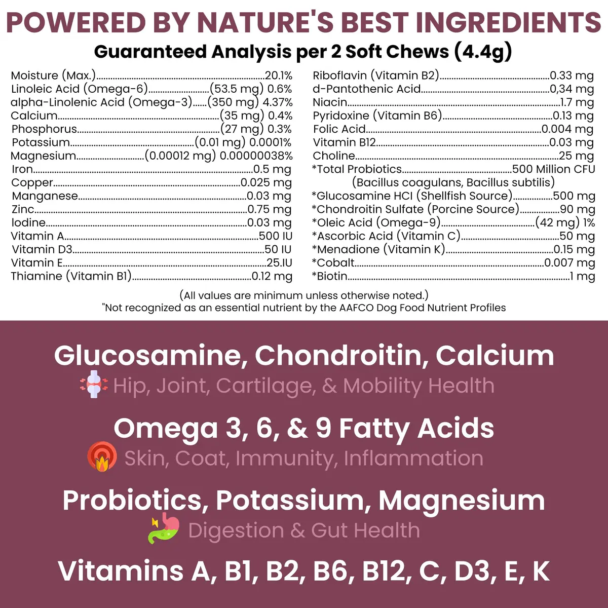 Chew + Heal Labs Senior Dog Multivitamin 120 Soft Chews | Supports Joints, Gut & Skin - view 2