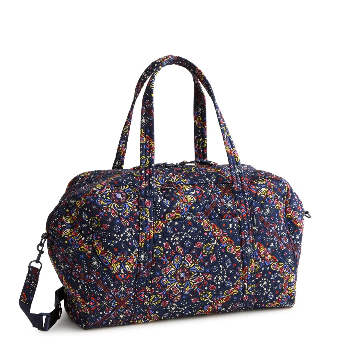 Vera Bradley Premium Cotton Miramar Weekender Travel Bag, Starry Paisley | Spacious, Lightweight & Vibrant for Women - main product image