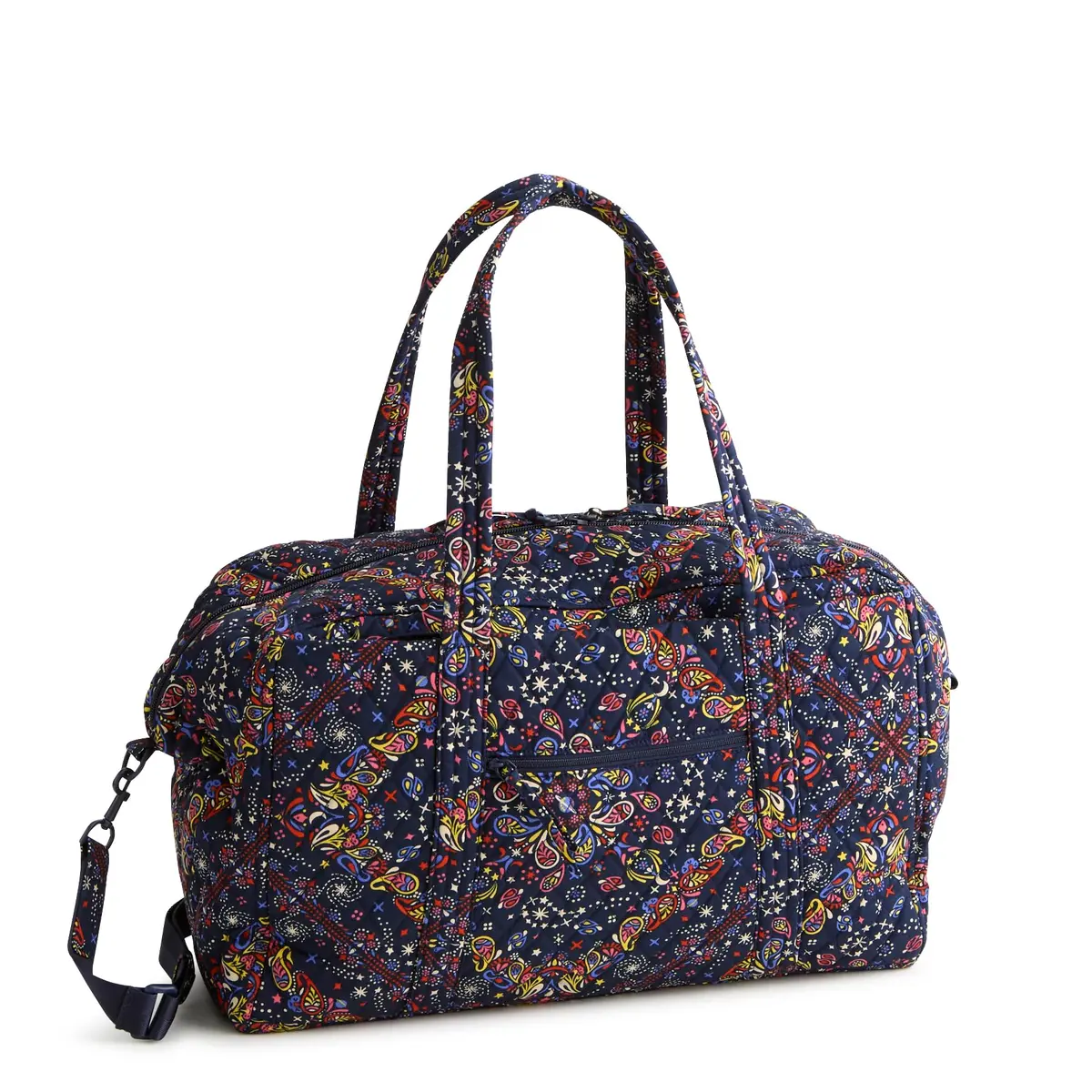 Vera Bradley Premium Cotton Miramar Weekender Travel Bag, Starry Paisley | Spacious, Lightweight & Vibrant for Women - view 3