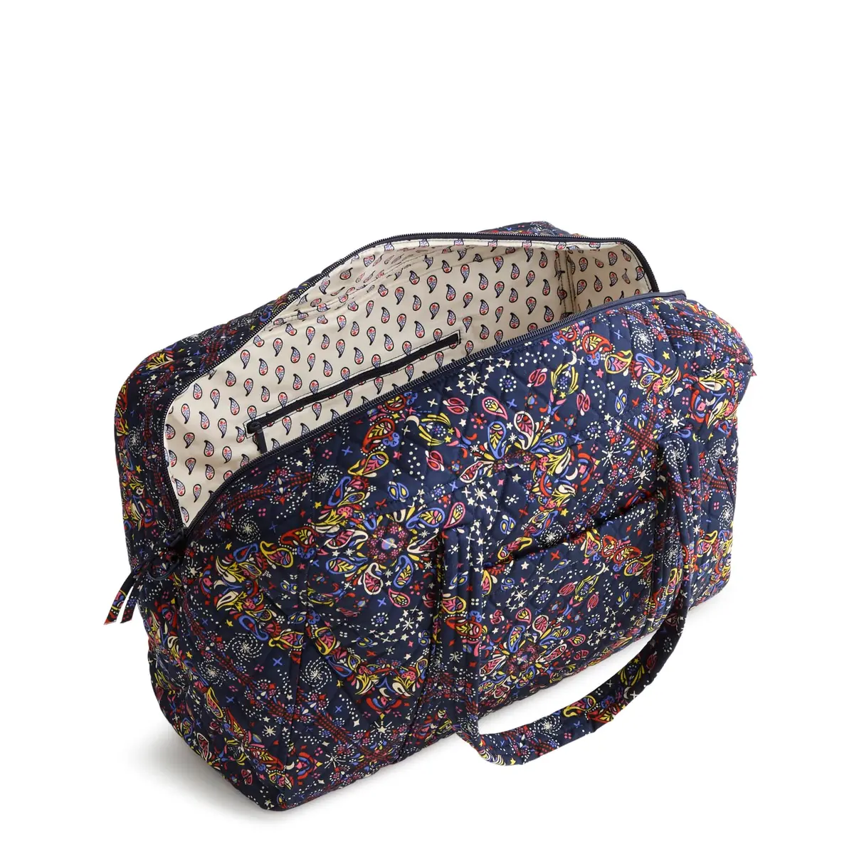 Vera Bradley Premium Cotton Miramar Weekender Travel Bag, Starry Paisley | Spacious, Lightweight & Vibrant for Women - view 4
