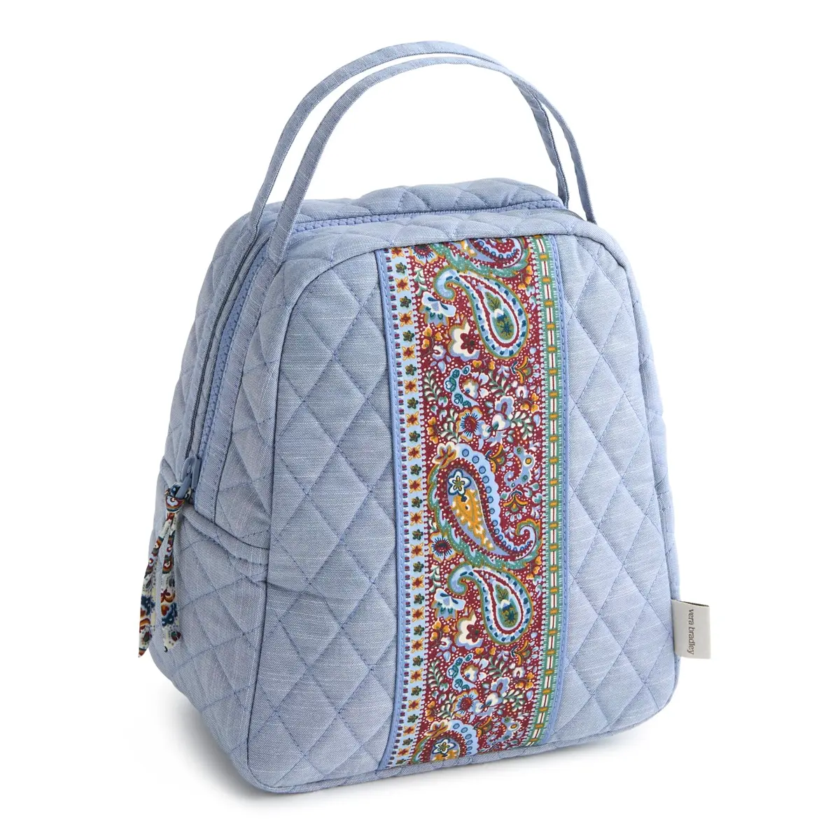 Vera Bradley Premium Cotton Lunch Bag, Chambray | Stylish, Insulated, Reusable for Work & School - main product image