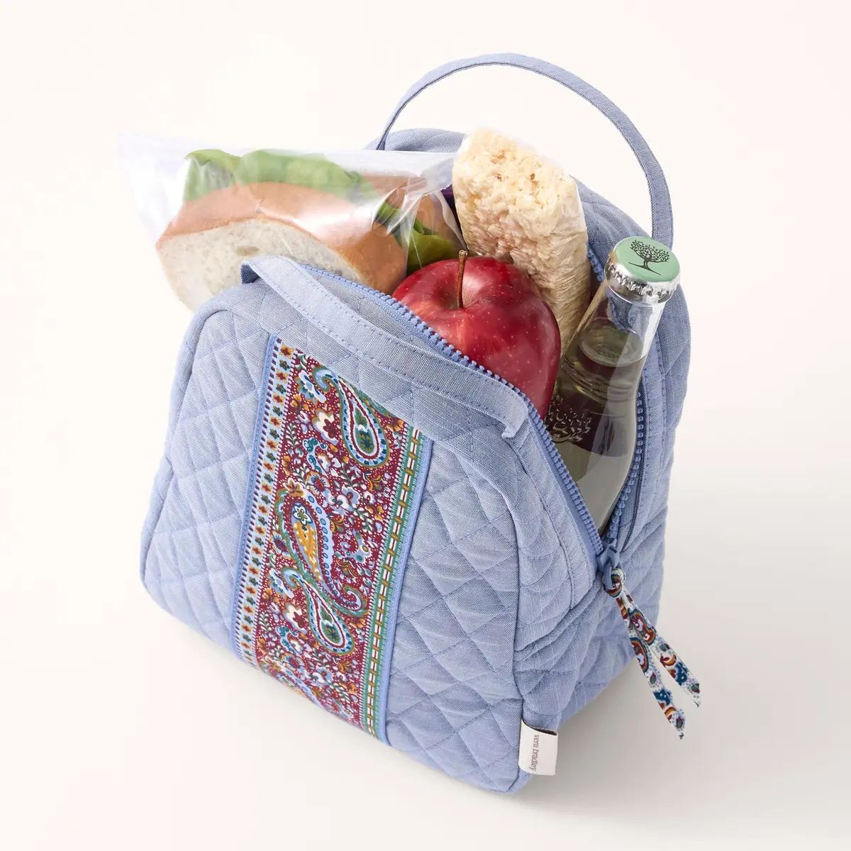 Vera Bradley Premium Cotton Lunch Bag, Chambray | Stylish, Insulated, Reusable for Work & School - view 4