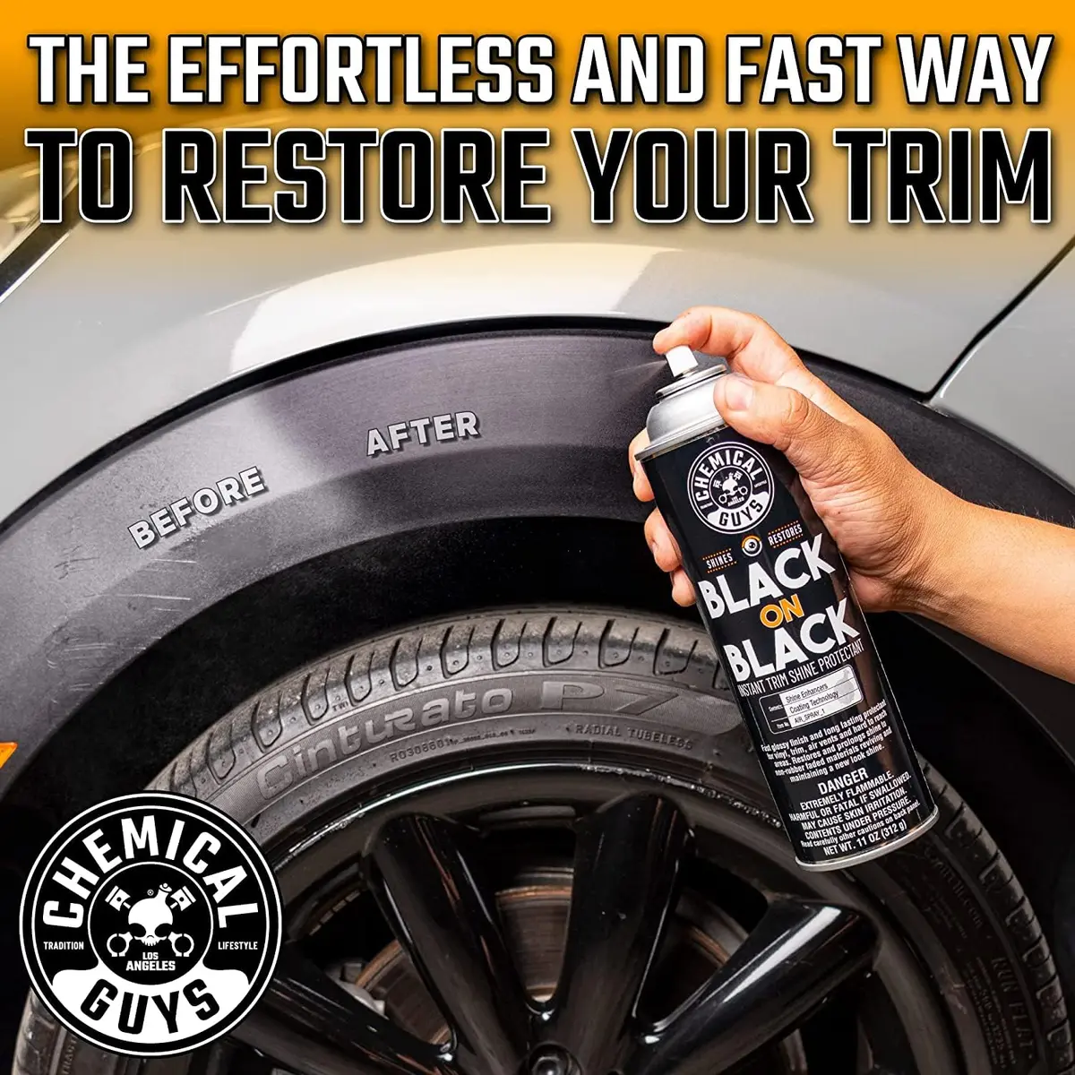 Chemical Guys Black on Black Trim Shine Dressing 11 oz | Deep Gloss, Fast Application, 2 Pack - view 5