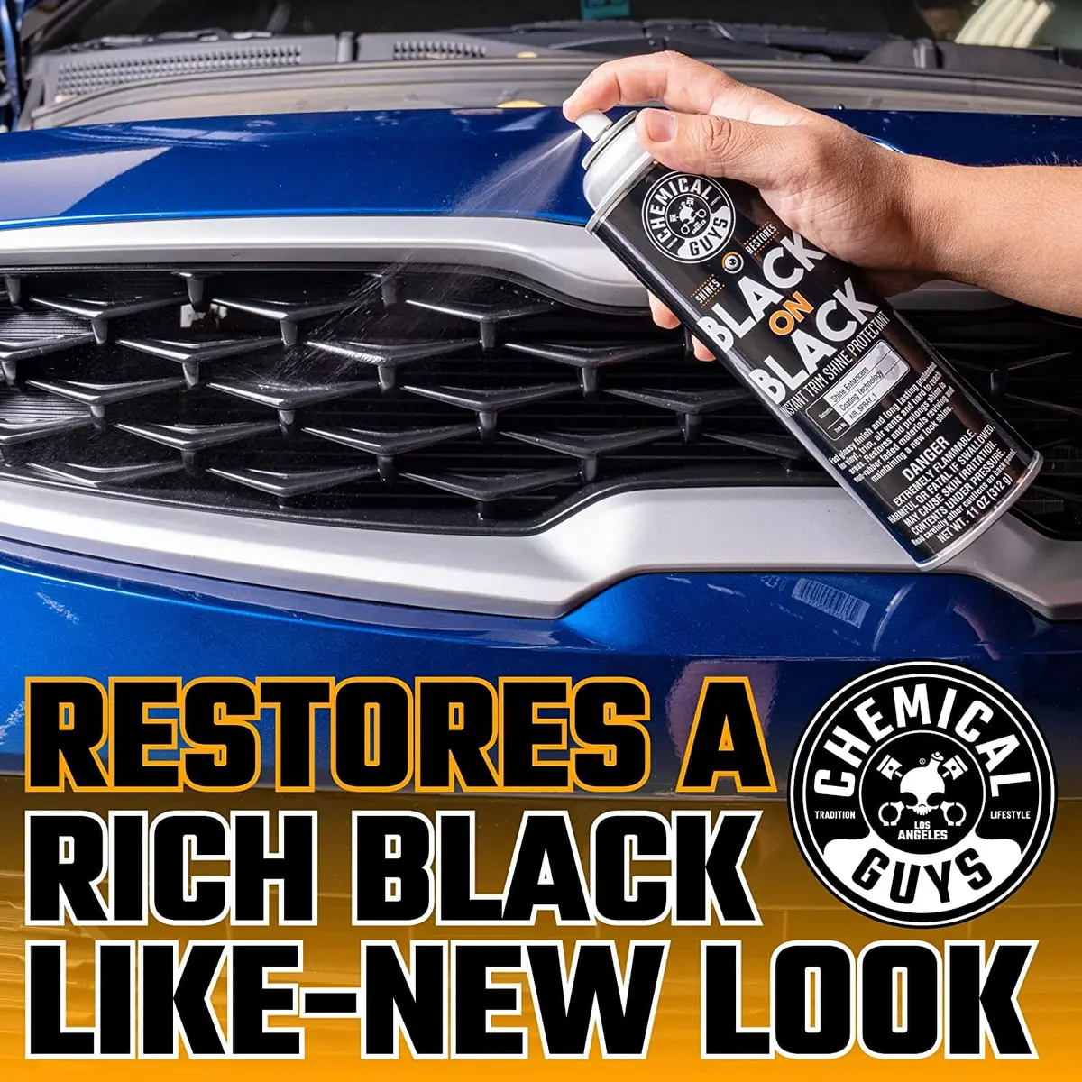 Chemical Guys Black on Black Trim Shine Dressing 11 oz | Deep Gloss, Fast Application, 2 Pack - view 2