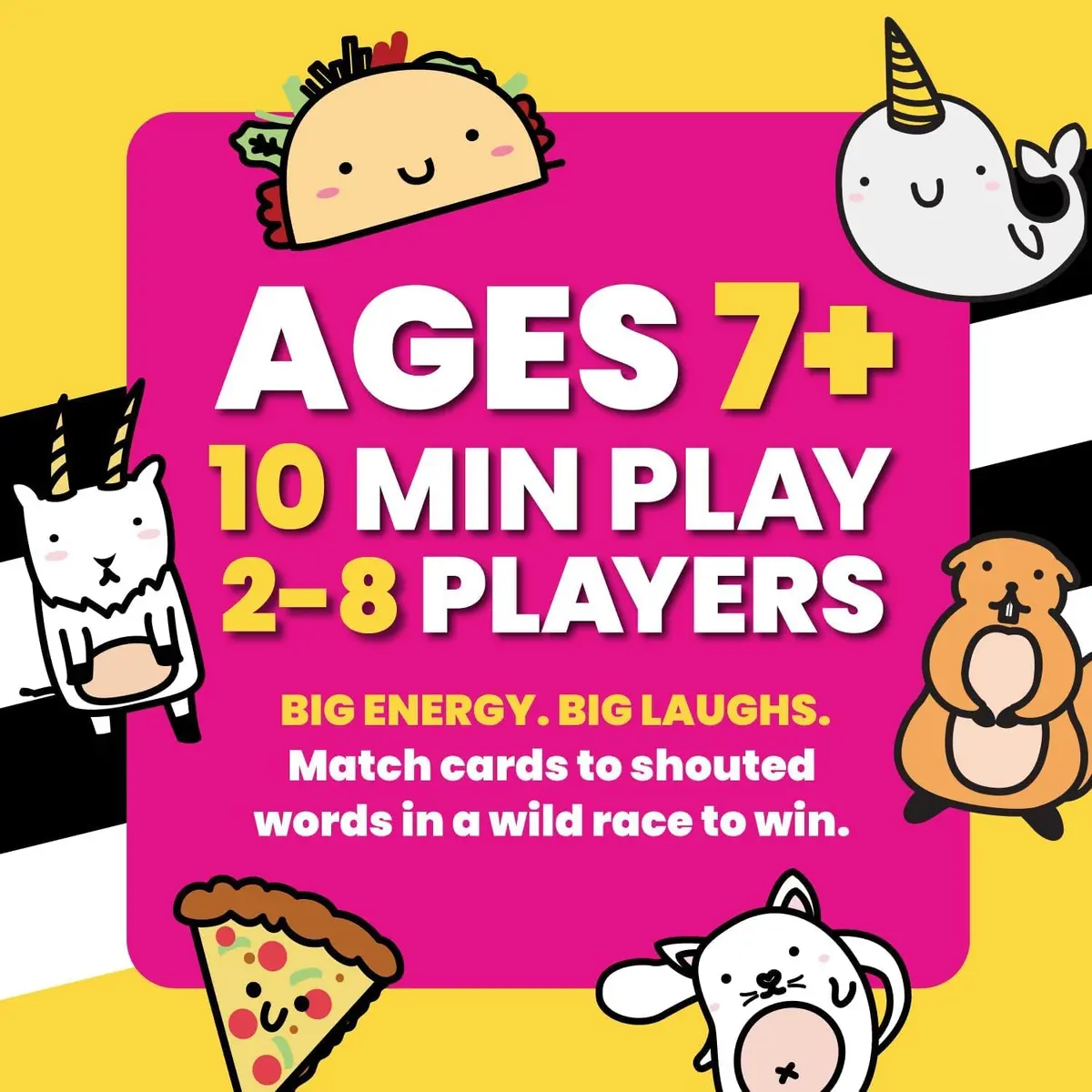 Taco Cat Goat Cheese Pizza Ridiculously Large Edition Card Game | Oversized 8.5" x 6" Cards | 2-8 Players - view 4