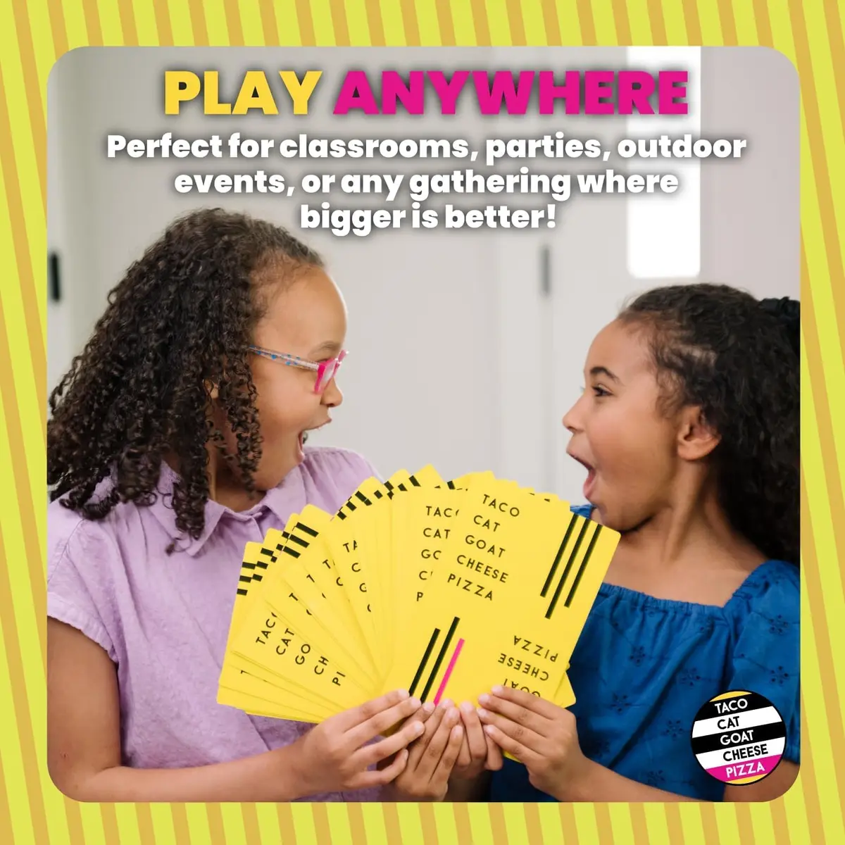 Taco Cat Goat Cheese Pizza Ridiculously Large Edition Card Game | Oversized 8.5" x 6" Cards | 2-8 Players - view 6