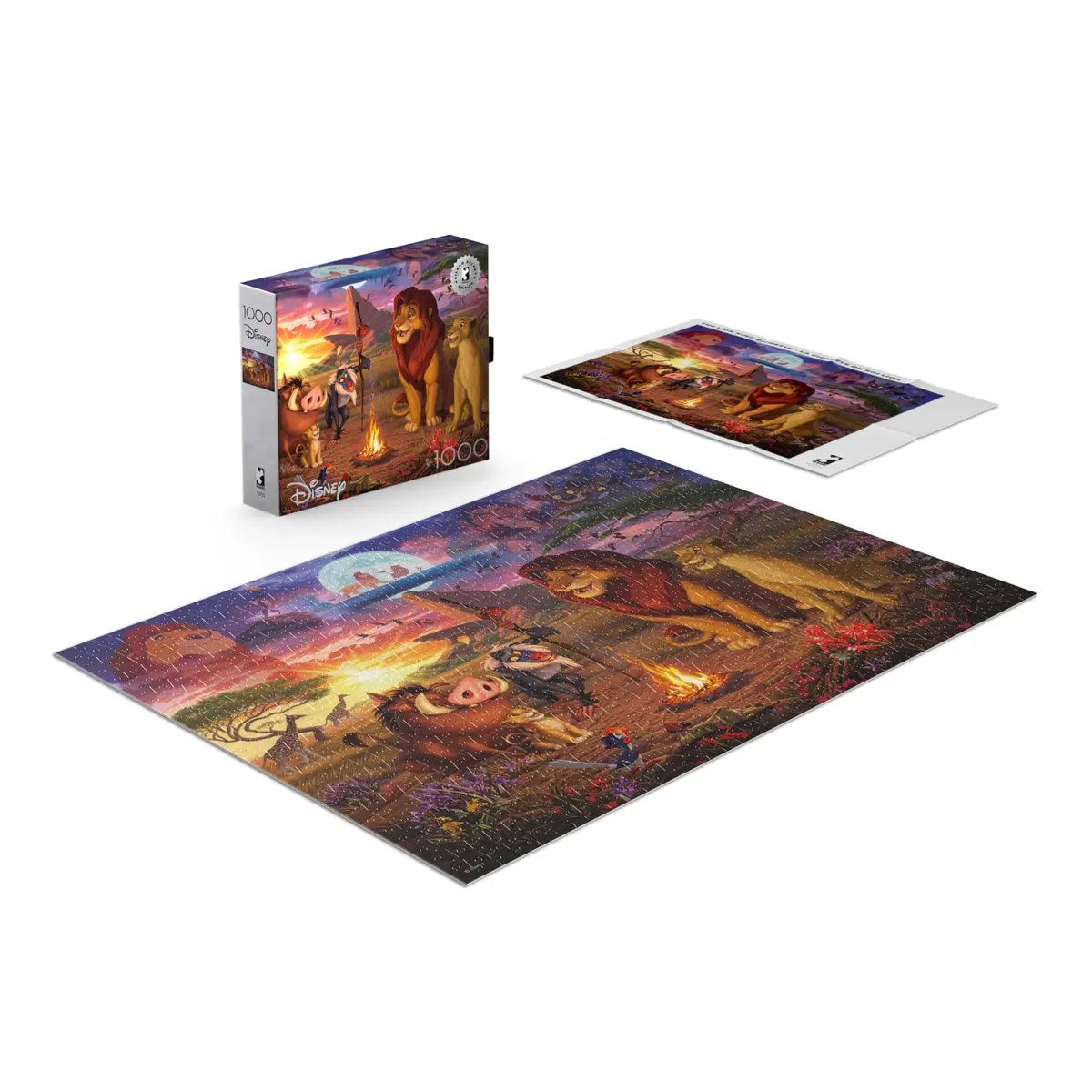 Buffalo Games Disney The Lion King 1000 Piece Jigsaw Puzzle for Adults | Vibrant Disney Scene, Premium Recycled Cardboard, 26.75 x 19.75 inches - view 3