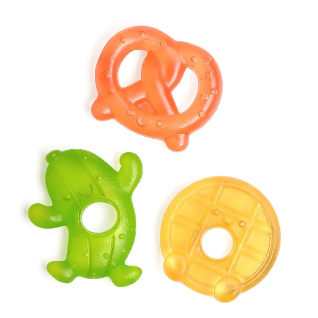 Itzy Ritzy Silly Foods Water-Filled Teethers Set of 3 | BPA-Free, Chilled Relief for Gums - main product image